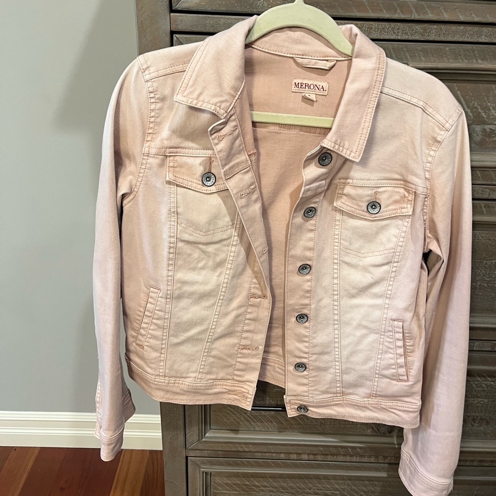 Target Merona jeans jacket pink